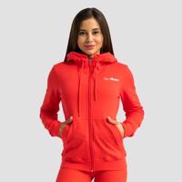 GymBeam Dámska mikina so zipsom Limitless Hot Red  XLXL